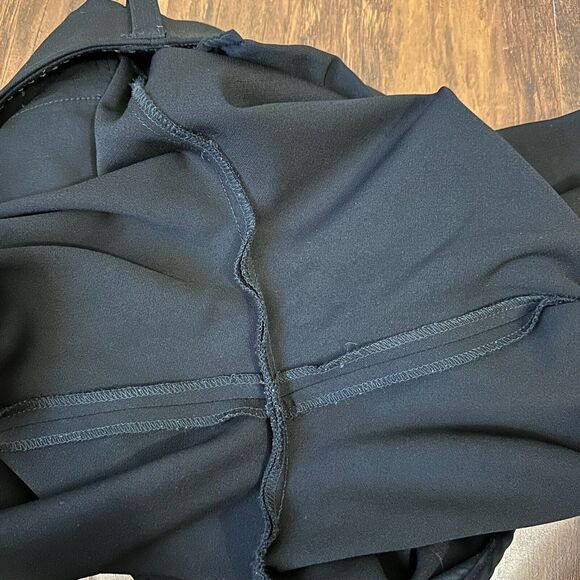 ALICE + OLIVIA Employed Straight Leg Trouser Pants Flat Front in Black - Picture 8 of 15